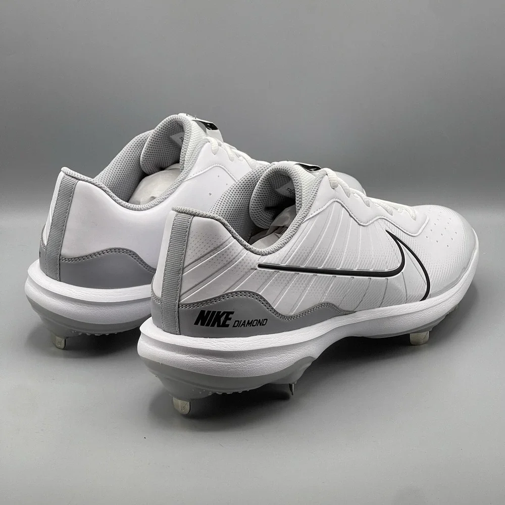 Nike Alpha Huarache Men's 14 Baseball‎ Cleats White Varsity 4 Low DJ6516-100